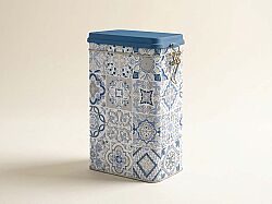 0078 CADB TENEKE KAHVE KUTUSU 13 X 8 X 21 CM - MAVİ - KERVAN