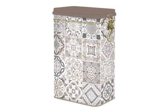 0078 CADG TENEKE KAHVE KUTUSU 13 X 8 X 21 CM - GRİ - 1