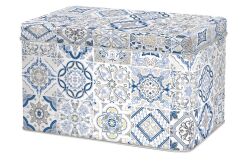 0080 CADB TENEKE BİSKÜVİ KUTUSU 22 X 14 X 13 CM - MAV - KERVAN