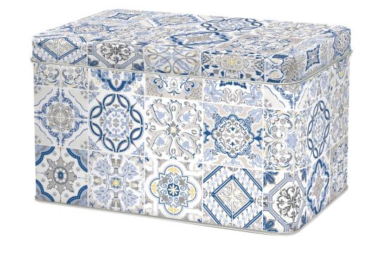 0080 CADB TENEKE BİSKÜVİ KUTUSU 22 X 14 X 13 CM - MAV - 1