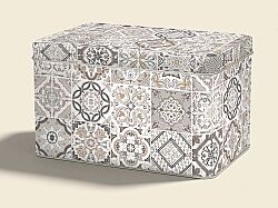 0080 CADG TENEKE BİSKÜVİ KUTUSU 22 X 14 X 13 CM - GRİ - KERVAN
