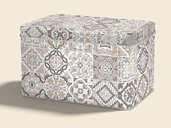 0080 CADG TENEKE BİSKÜVİ KUTUSU 22 X 14 X 13 CM - GRİ - 1