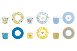 0126 CMCU 6'LI PORSELEN KAHVE FİNCANI VE TABAĞI 100 ML CUP OF COFFEE - KERVAN