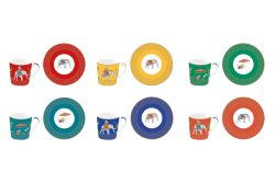 0126 MARA 6'lı Porselen Kahve Fincan Seti 100 ml - KERVAN