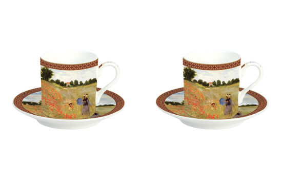 0169 MON2 2'Lİ TÜRK KAHVESİ FİNCAN TAKIMI 75 ML. COQUELİCOTS. LA PROMENADE - 1