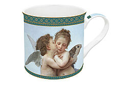 0170 BOU1 Fine China Kulplu Bardak 300 ml - The First Kiss - KERVAN