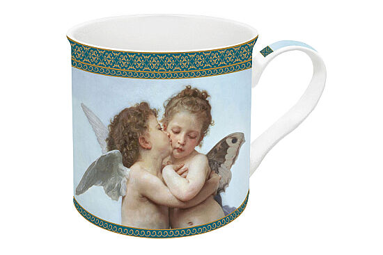 0170 BOU1 Fine China Kulplu Bardak 300 ml - The First Kiss - 1