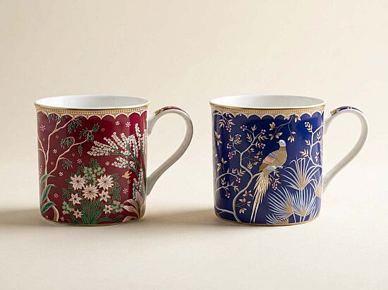 0178 ECLE 2'li Fine China Porselen Kulplu Bardak Seti 300 ml - 1