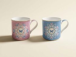 0178 SPAR 2'li Fine China Porselen Kulplu Bardak Seti 300 ml - KERVAN