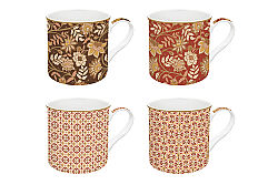 0179 FREV 4'lü Fine China Porselen Kulplu Bardak Seti 300 ml - KERVAN