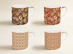 0179 FREV 4'lü Fine China Porselen Kulplu Bardak Seti 300 ml - KERVAN