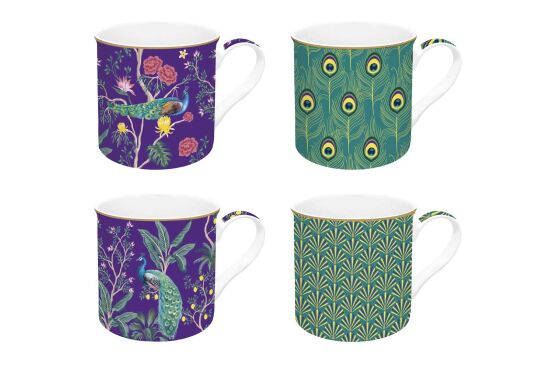 0179 IMPP 4'lü Fine China Porselen Kupa Seti 300 ml - 1