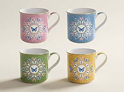 0179 SPAR 4'lü Fine China Porselen Kulplu Bardak Seti 300 ml - KERVAN