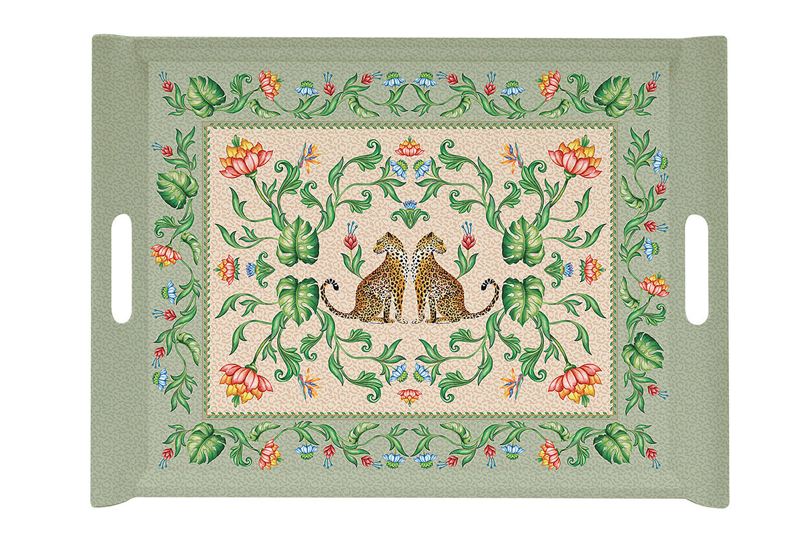0200 JVIBNV Kulplu Tepsi 52 x 37 cm