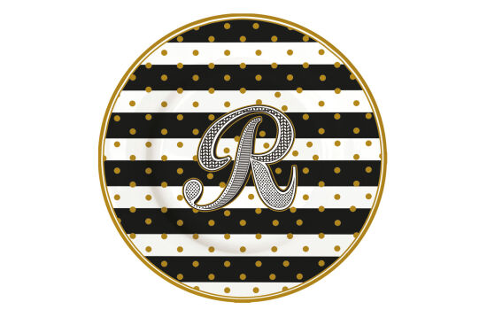 0284 LETR PORSELEN PASTA TABAĞI 19 CM. 