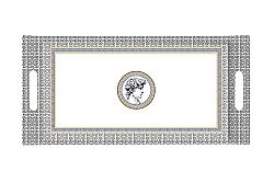0302 PALLVT Tepsi 40 x 19 cm - KERVAN