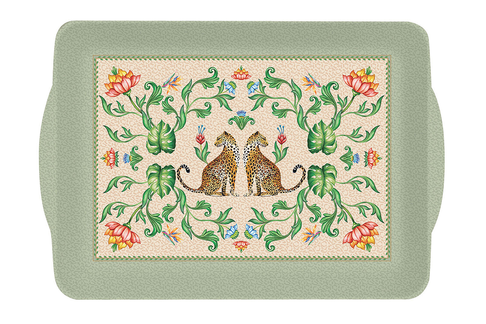 0530 JVIBNV Kulplu Tepsi 46 x 32 cm