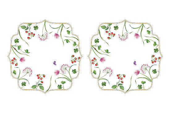 0572 ENPL 2'li Amerikan Servis Seti 34,5 x 34,5 cm - 1