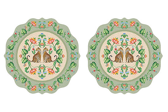 0573 JVIB 2'li Amerikan Servis Seti 34,5 x 34,5 cm - 1