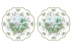 0573 PASA 2'li Amerikan Servis Seti 34,5 x 34,5 cm - KERVAN