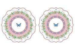 0573 SPAR 2'li Amerikan Servis Seti 34,5 x 34,5 cm - KERVAN