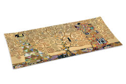 0637 KLI2 DESENLİ CAM TEPSİ 36X17 CM THE TREE OF LİFE - KERVAN