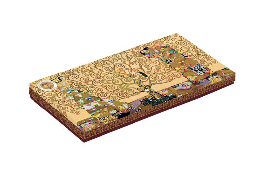 0637 KLI2 DESENLİ CAM TEPSİ 36X17 CM THE TREE OF LİFE - 2