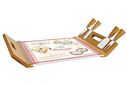 0890 FRMA Peynir Servis Tepsisi 4 Bıçaklı 44 x 28 cm - KERVAN