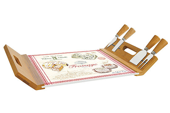 0890 FRMA Peynir Servis Tepsisi 4 Bıçaklı 44 x 28 cm - 1
