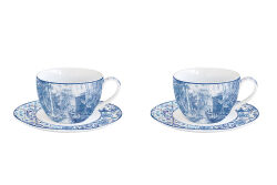 0921 DIGO 2'Lİ PORSELEN KAHVE FİNCAN 110 ML VE TABAĞI SETİ - KERVAN