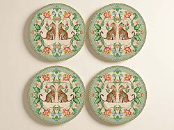 0924 JVIB 4'lü Porselen Pasta Tabağı Ø 19 cm - KERVAN