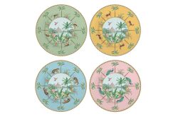 0924 PASA 4'lü Porselen Pasta Tabağı 19 cm - KERVAN