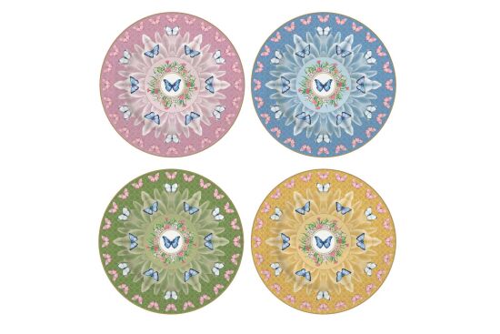 0924 SPAR 4'lü Porselen Pasta Tabağı 19 cm - 1