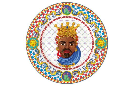 0944 SICM Porselen Pasta Tabağı 19 cm - Moro - 1