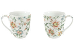 1071 ZENW 2'Lİ PORSELEN MUG 300 ML SETİ BEYAZ - KERVAN