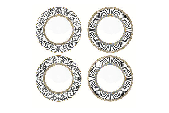 1100 PALL 4'lü Porselen Pasta Tabağı Ø 19 cm - 1