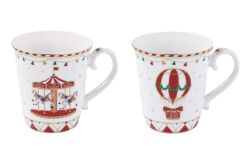 1102 CHWO 2'li Porselen Kulplu Bardak Seti 275 ml - KERVAN