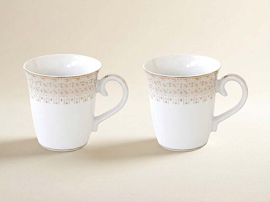 1102 FESV 2'Lİ PORSELEN MUG 275 ML SETİ - 1