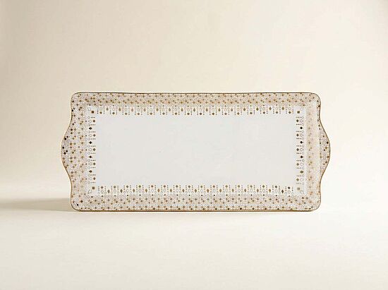 1109 FESV PORSELEN KEK SERVİS 35 CM X 15 CM - 1