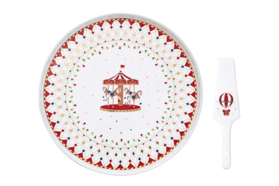 1112 CHWO Porselen Sunumluk Dilimleyicili Ø 32 cm - 1