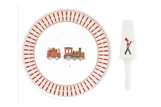 1112 EXPR Porselen Sunumluk Dilimleyicili Ø 32 cm - 1