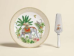 1112 MARA Porselen Sunumluk Dilimleyicili 32 cm - KERVAN