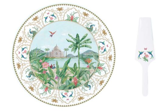 1112 PASA Porselen Sunumluk Dilimleyicili 32 cm - 1