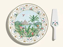 1112 PASA Porselen Sunumluk Dilimleyicili 32 cm - KERVAN