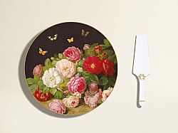 1112 VICT Porselen Sunumluk Dilimleyicili Ø 32 cm - KERVAN