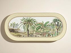 1194 CEYL PORSELEN OVAL SERVİS TABAĞI 33,5CM X 15CM - HSH-KRVN ORTAK