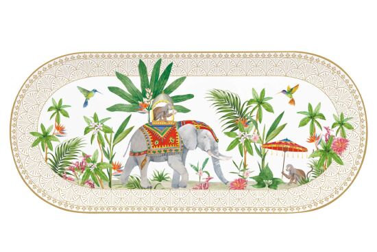 1194 MARA Porselen Oval Sunumluk 33,5 x 15 cm - 1