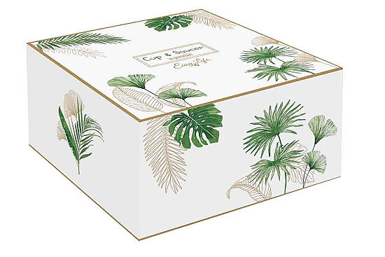 1282 EXOT PORSELEN ÇAY FİNCANI 200 ML & TABAĞI - 2