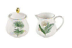 1285 EXOT PORSELEN KREMA & ŞEKERLİK 200 ML + 200 ML - KERVAN