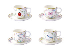 1371 FGAR 2'li Porselen Kahve Fincan Seti 120 ml - KERVAN